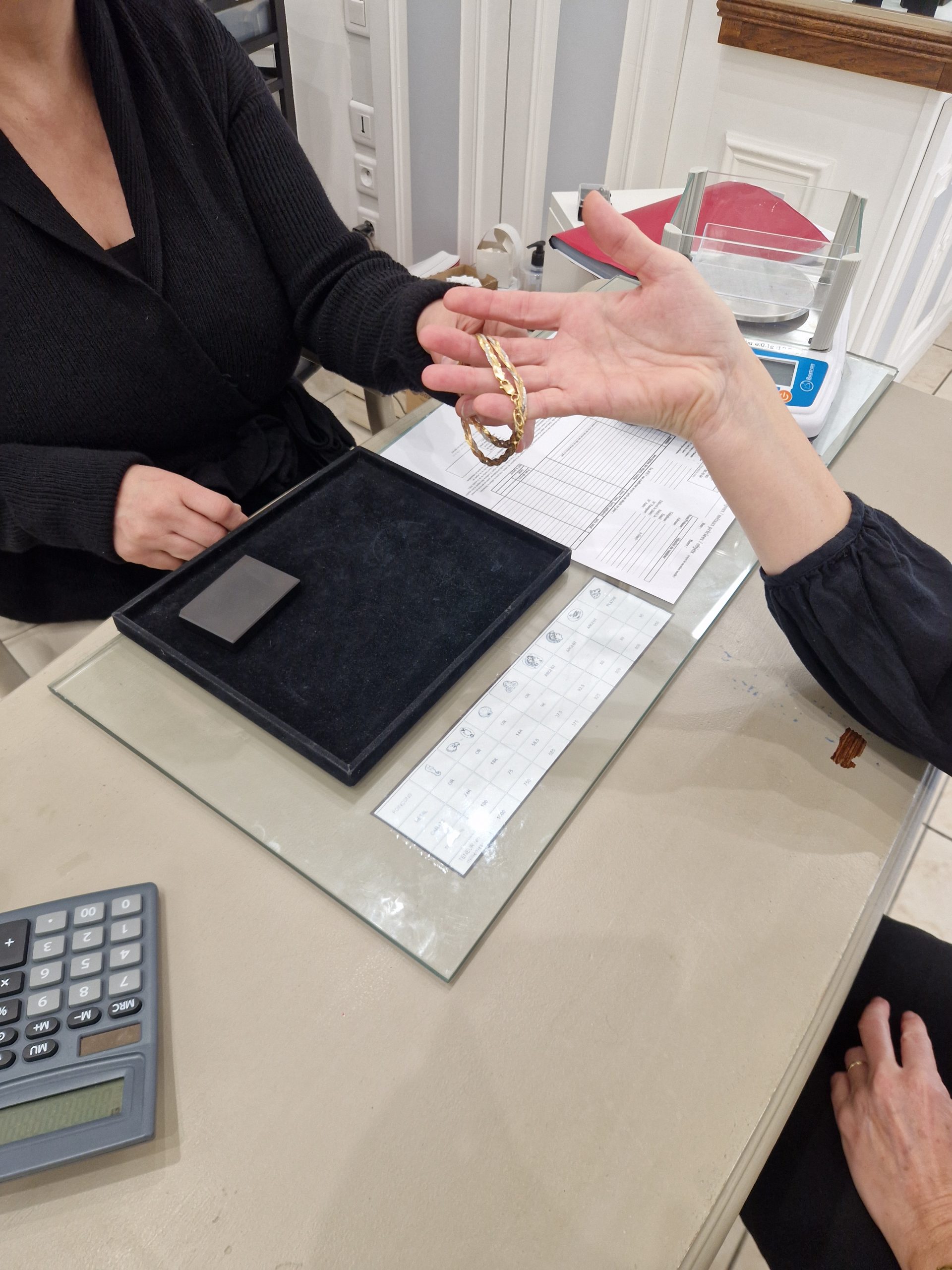 Accueil client rachat or